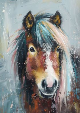 Shetland Pony Painting