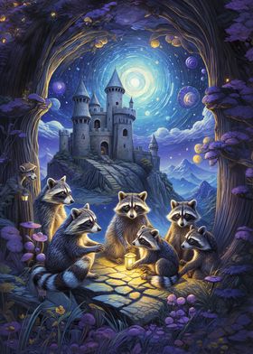 A fantasy Meeting Raccoon