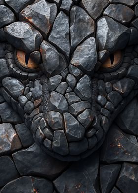 Black Dragon Stone Ilustra