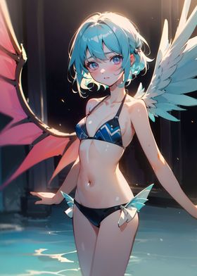 Demonic angel from anime