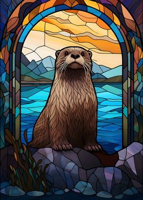 Seal Stained Glass