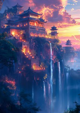 Japanese Dreamscape Temple