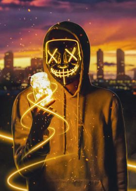 Smiley Mask Neon