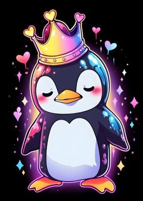 Colorful Penguin King