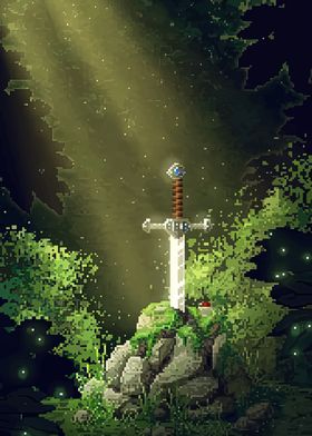 sword pixel art