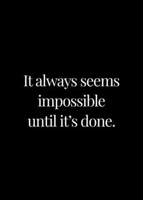 Do impossible