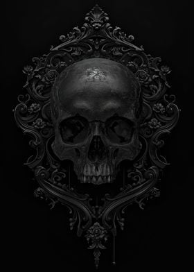 Baroque Black Skull