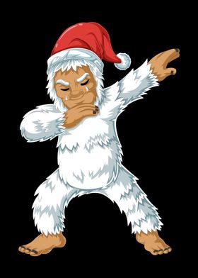 santa bigfoot dabbing