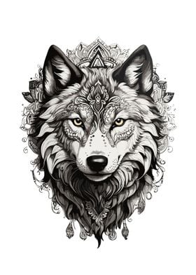 Wolf Head Mandala