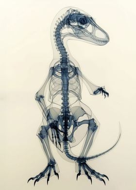 dinosaur in xrays
