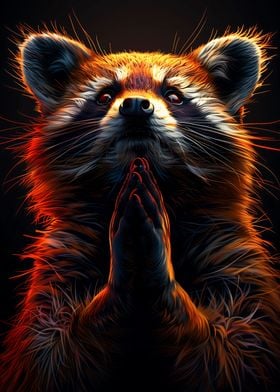 The Praying Raccoon