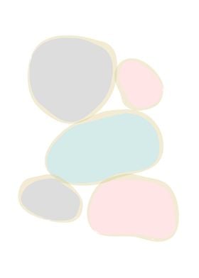 Abstract Pastel Stones 3