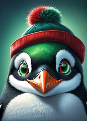 Penguin with Hat