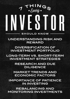 7 things every investor 