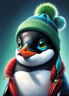 Penguin with Hat