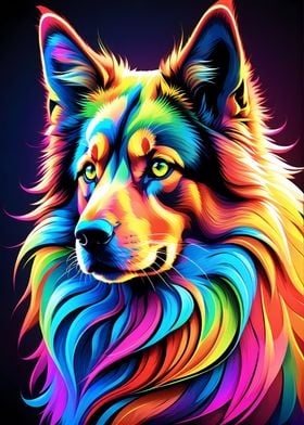 Rainbow German Shepherd