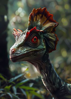 Prehistoric Dilophosaurus 