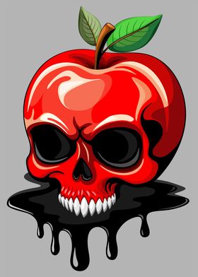 Skull Poisoned Apple