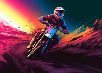 motocross race biker