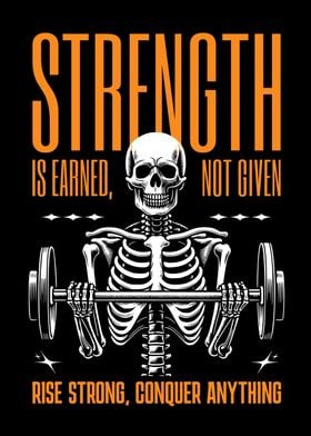 strength is earned gym