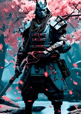 Japanese Samurai Sakura