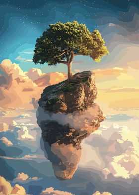 Floating Fantasy Tree