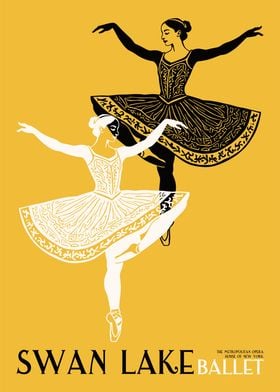 Swan Lake Ballet Poster