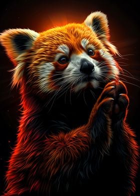 The Praying Red Panda