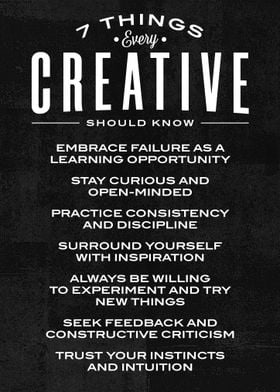 7 things every creative