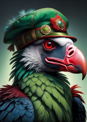 Vulture with Hat