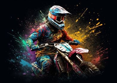 Motocross biker 