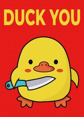 Funny Animals Duck Knife