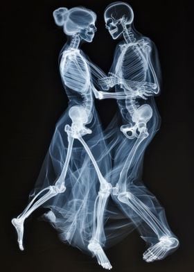 Dancing Skeleton Couple 02