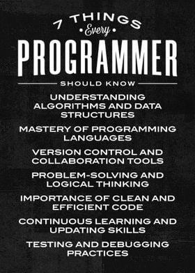 7 things every programmer 