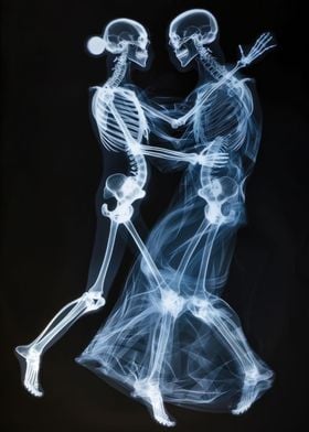 Dancing Skeleton Couple 01