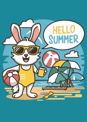 Hello Summer Bunny