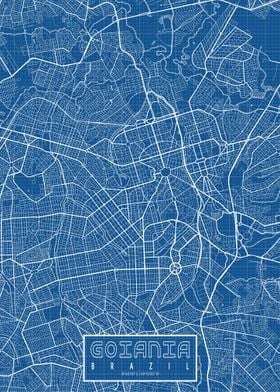 Goiania City Map Blueprint