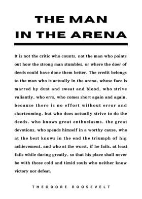 The Man in the Arena