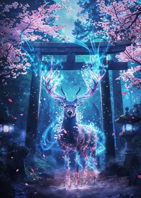 Sacred Deer Sanctuary Art