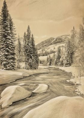 Ketchum Idaho drawing