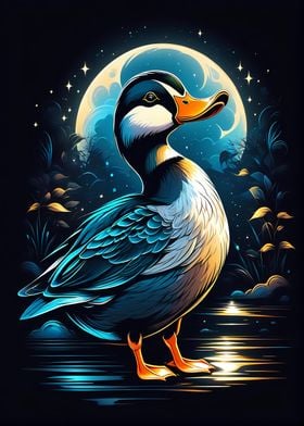Moonlit Duck