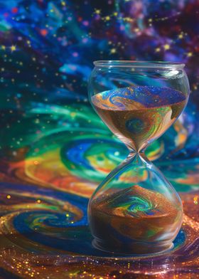 Hourglass In Galaxy