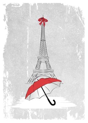 Grey Rain in Paris