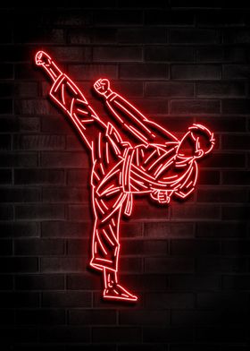 MARTIAL ARTS NEON SIGN ART