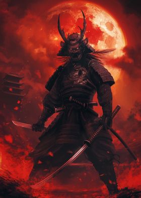 Samurai Under Blood Moon