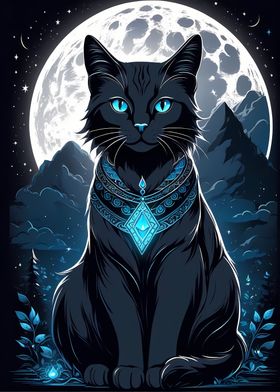 Moonlit Cat