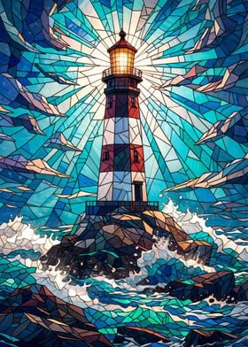 Lighthouse Stained Glass