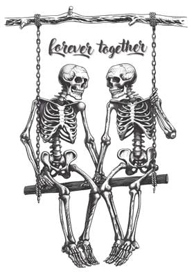 Swing Skeleton Love 