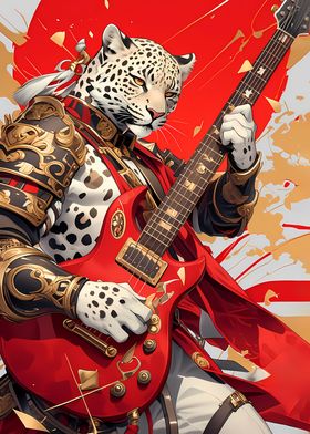 Leopard Samurai Guitar