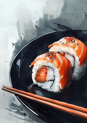 Sushi Dish Chopsticks